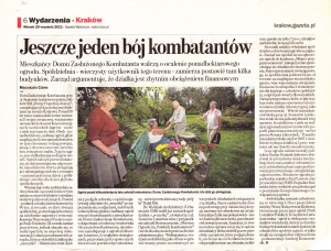4. Jeszcze jeden bój kombatantów-Gazeta Wyborcza-Kraków Wydarzenia 2011