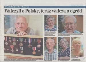 5a. Walczyli o Polskę teraz walczą o ogród-Dziennik Polski Kronika Krakowska Reportarz 2011
